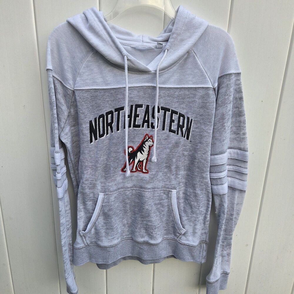 Northeastern University Huskies Camp David Gray Hoodie Size Small